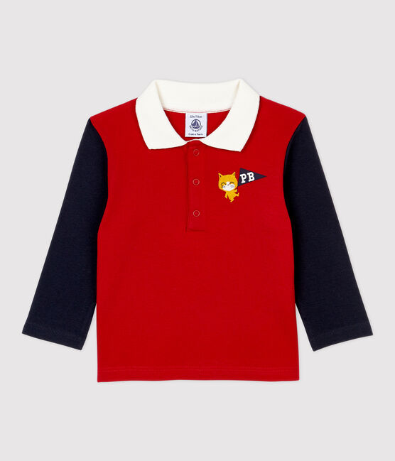 Polo en coton bébé. rouge TERKUIT/ SMOKING